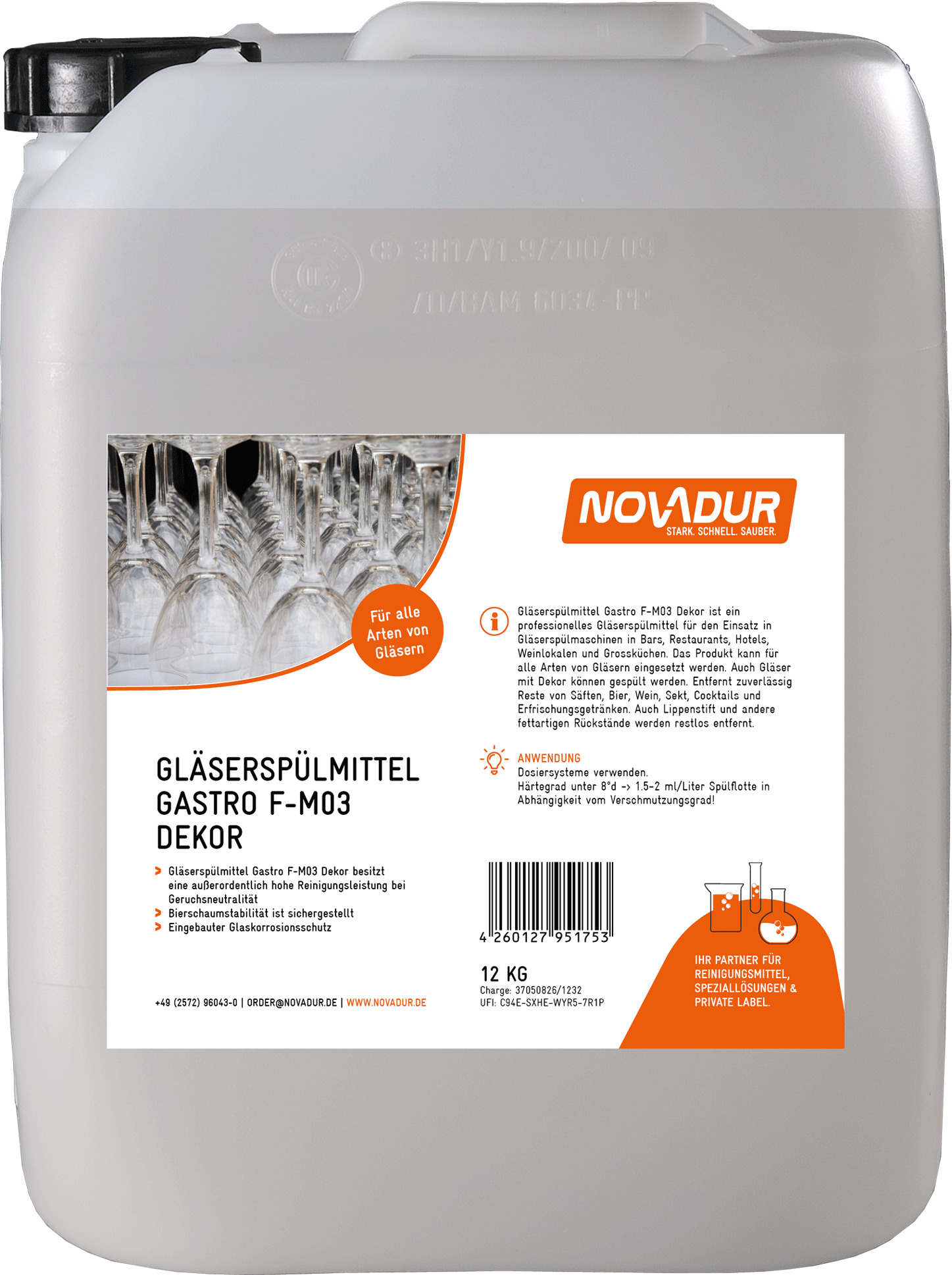Gläserspülmittel Gastro F-M03 Dekor Gläserspülmittel Gastro F-M03 Dekor