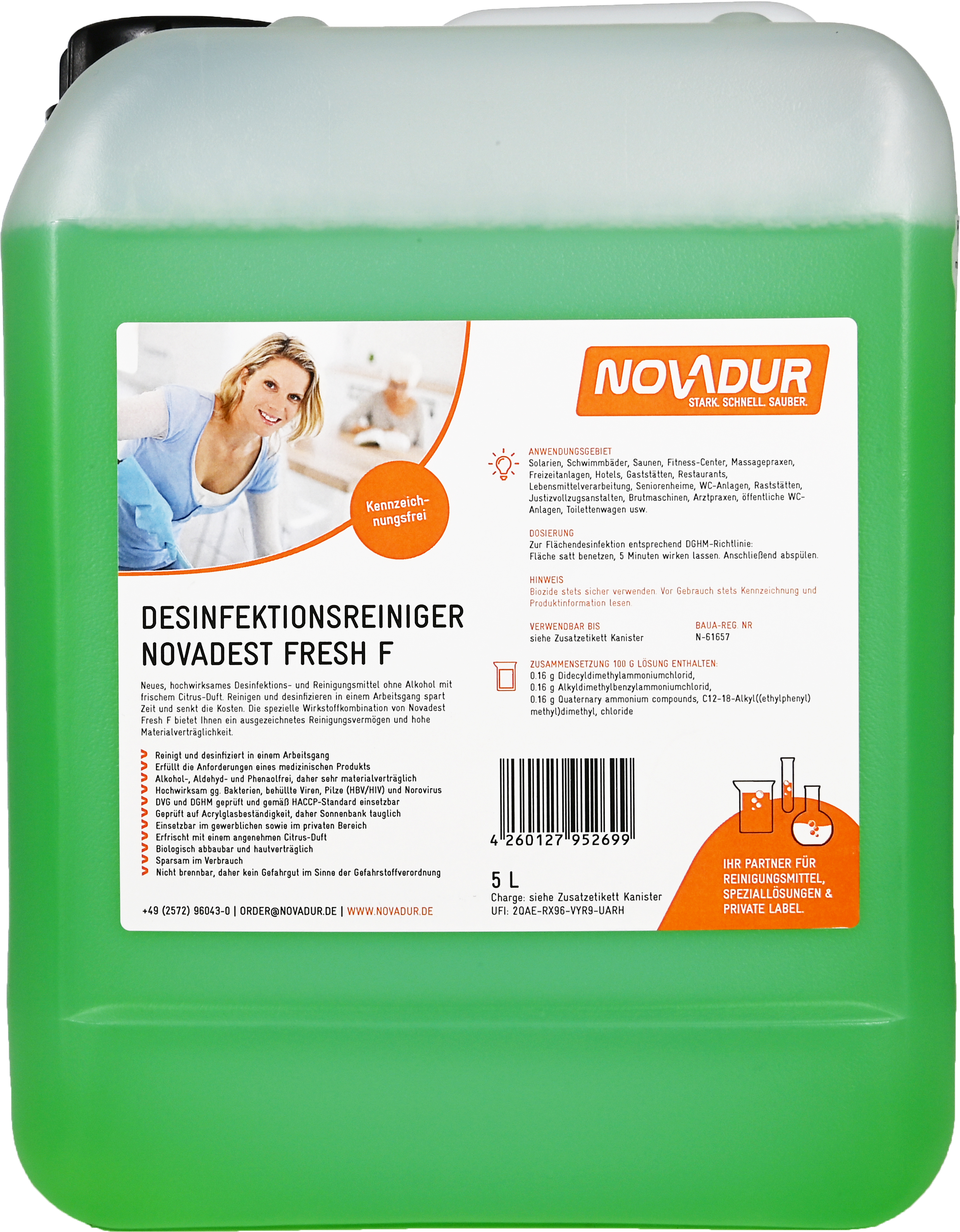 Desinfektionsreiniger Novadest Fresh F (gebrauchsfertig)