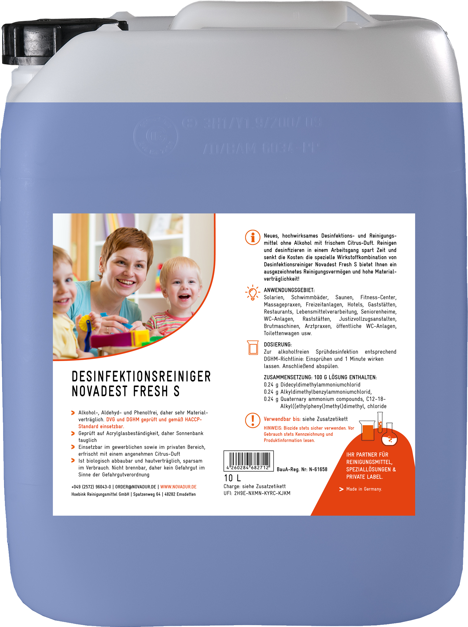 Desinfektionsreiniger Novadest Fresh S (gebrauchsfertig)