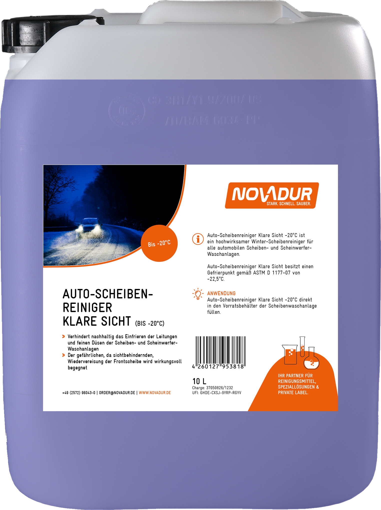 NOVADUR Auto-Scheibenreiniger Sommer 1000 ml - Flasche online kaufen