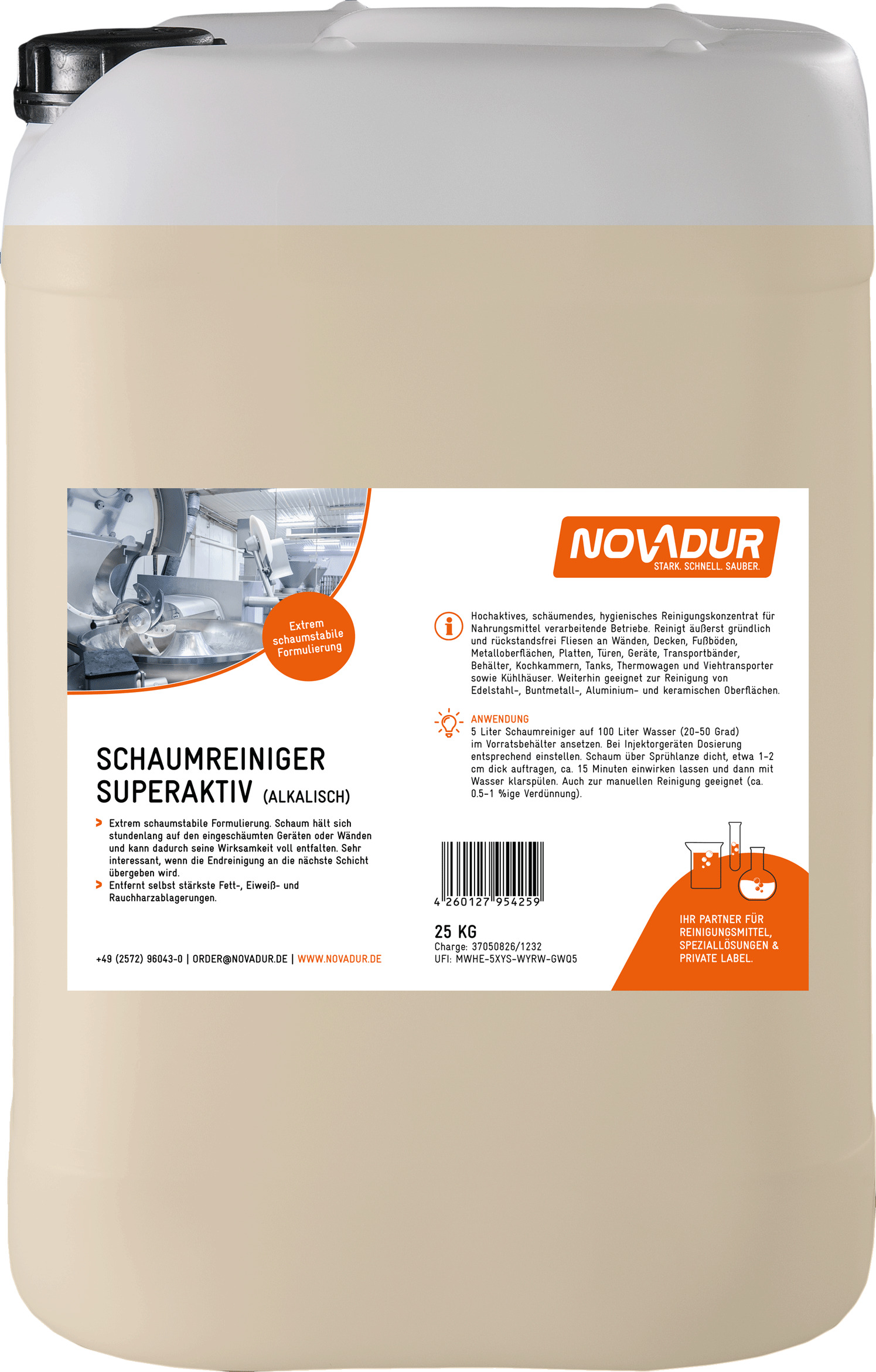 Schaumreiniger Superaktiv Alkalisch Schaumreiniger Superaktiv Alkalisch