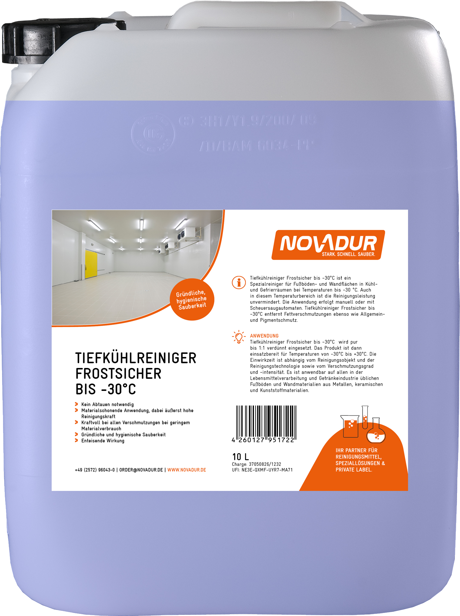 Tiefkühlreiniger bis -30°C