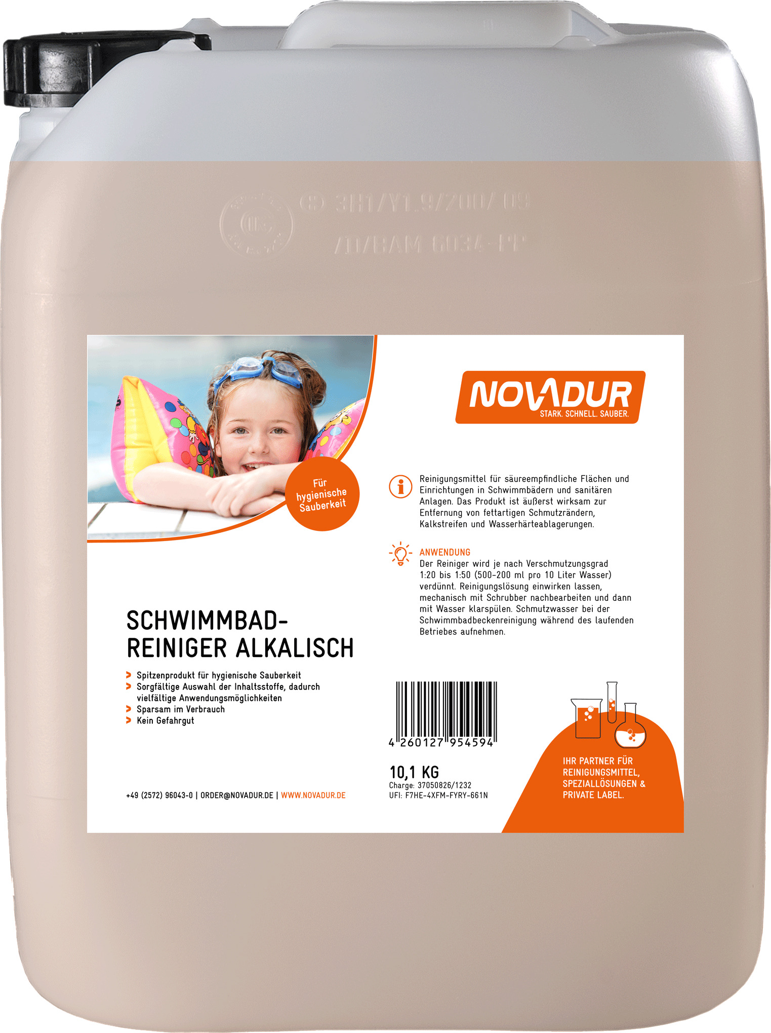 Schwimmbadreiniger alkalisch