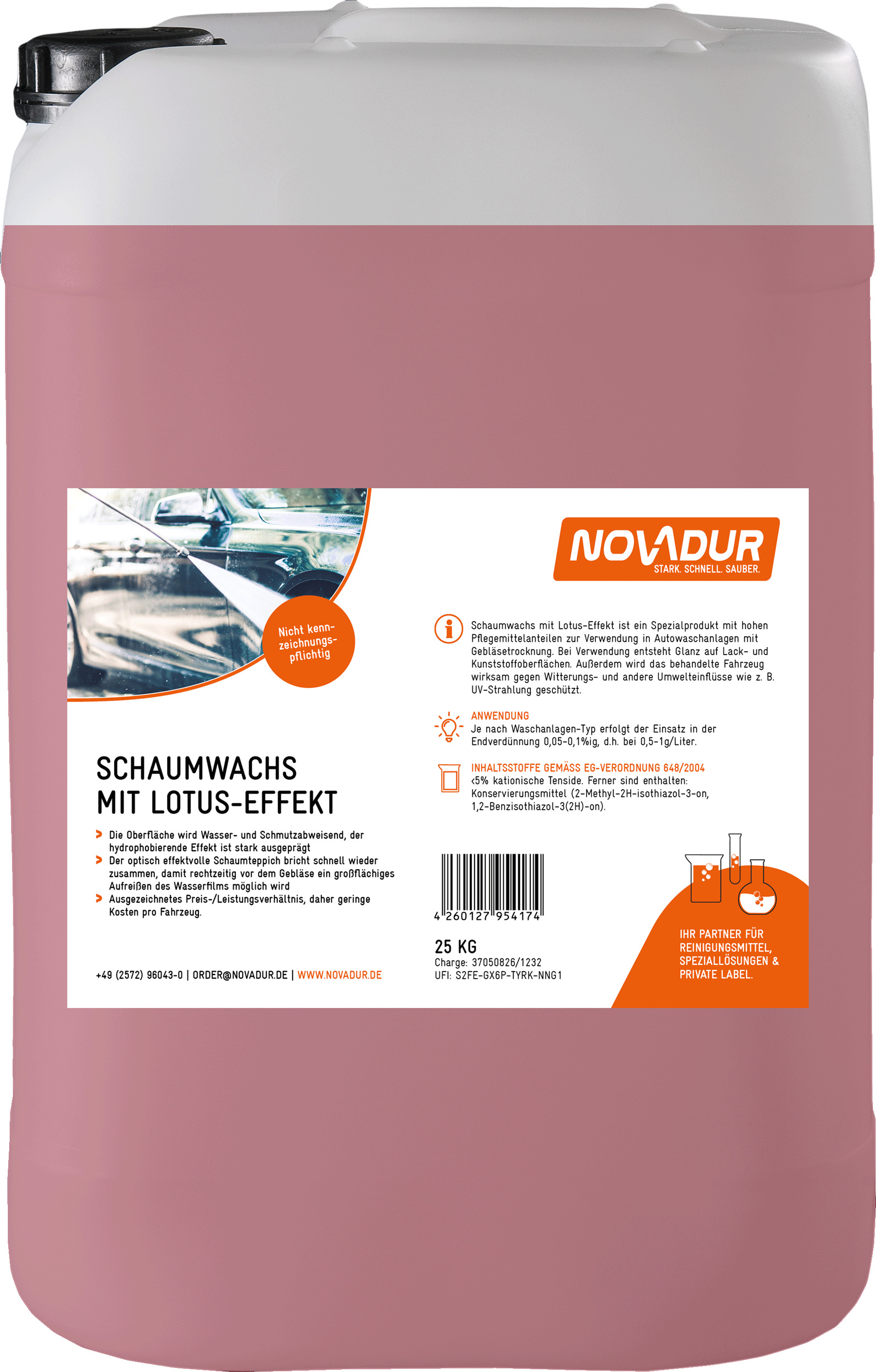 Schaumwachs mit Lotus-Effekt Schaumwachs mit Lotus-Effekt