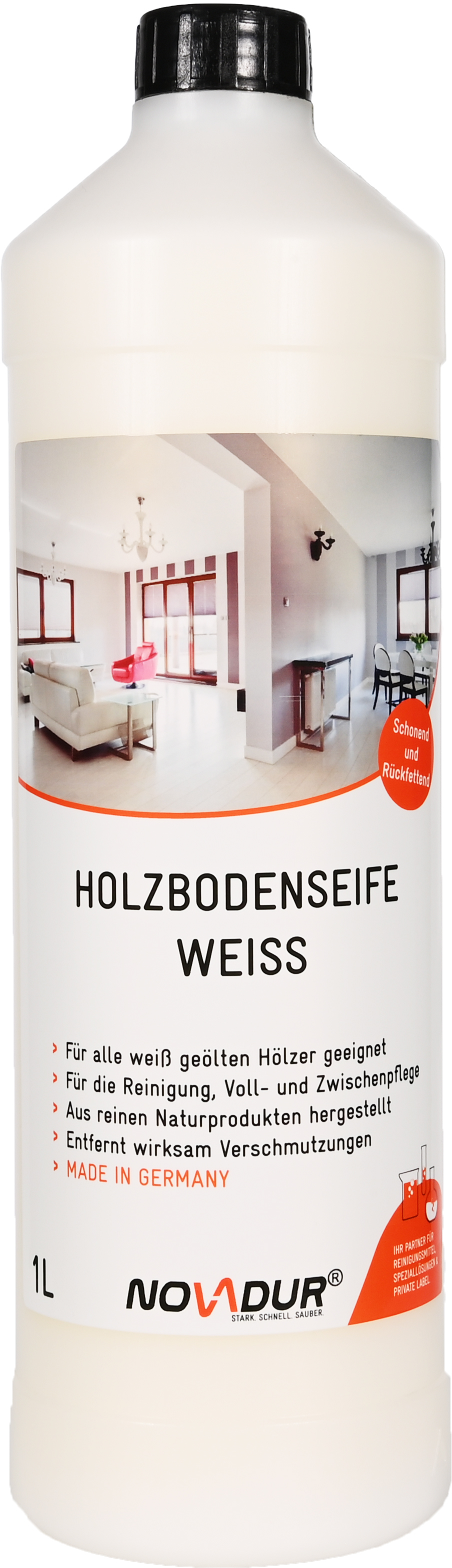 Holzbodenseife weiß