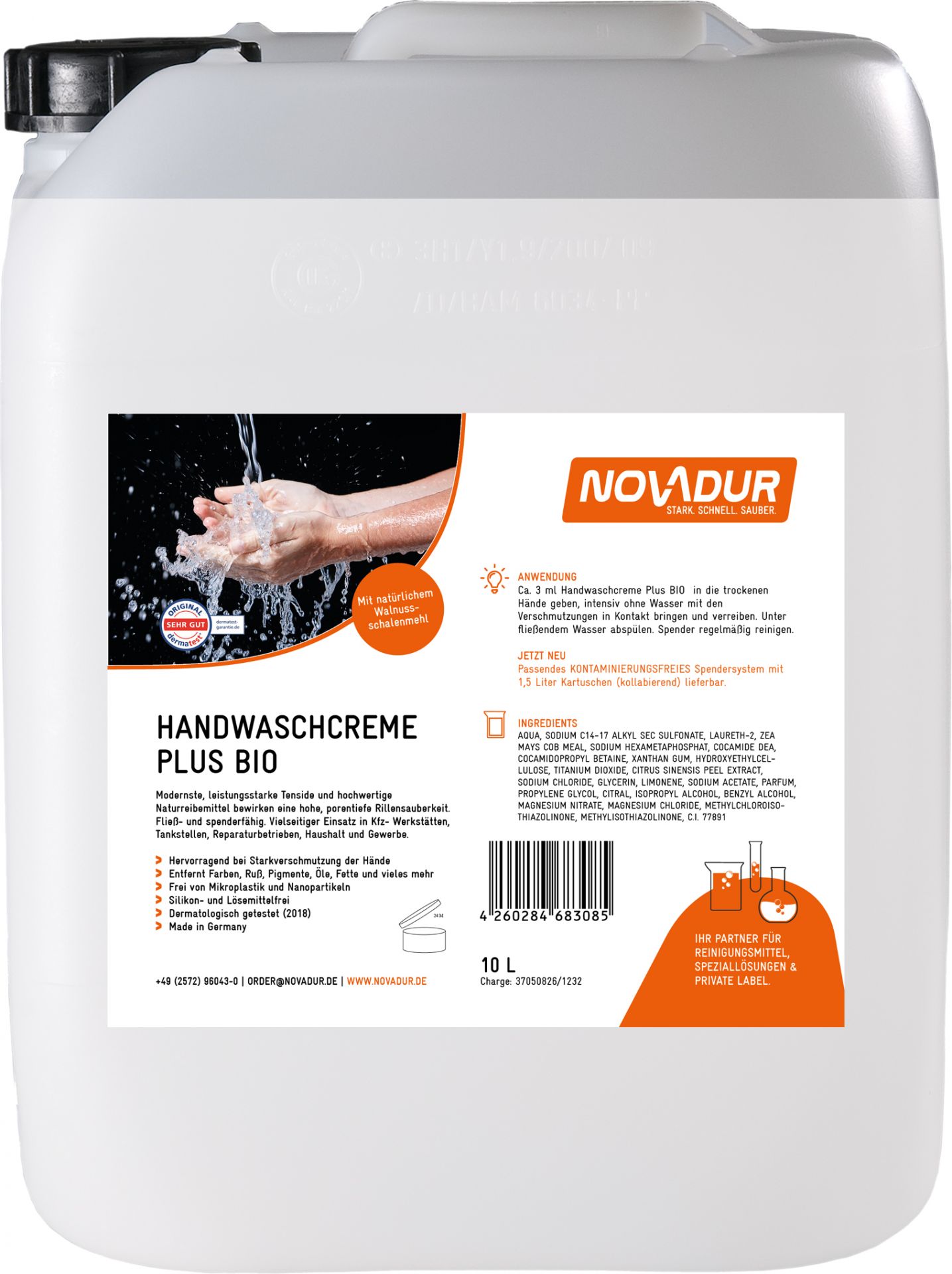 Arbre Vert Handwaschcreme Für Empfindliche Haut - Bio, 300 Ml, Mit Pumpe, Schonend & Pflegend